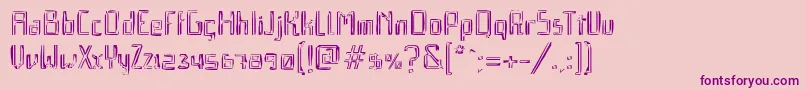 Qebrada Font – Purple Fonts on Pink Background