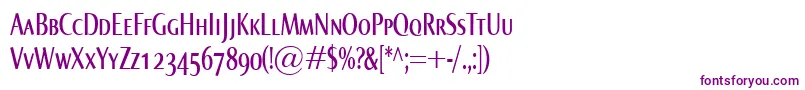 NormaComprSmallcaps-fontti – violetit fontit valkoisella taustalla