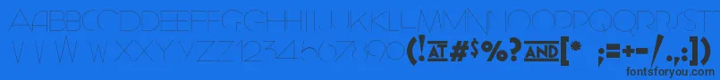 More about GeomancyHairline Font GeomancyHairline Font – Black Fonts on Blue Background