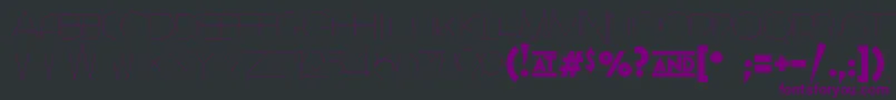 GeomancyHairline Font – Purple Fonts on Black Background