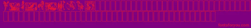 Fabel3 Font – Red Fonts on Purple Background
