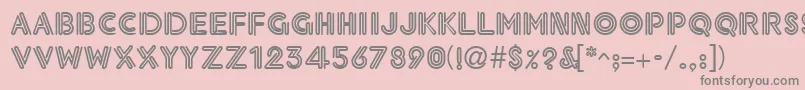 NeonthickRegular Font – Gray Fonts on Pink Background