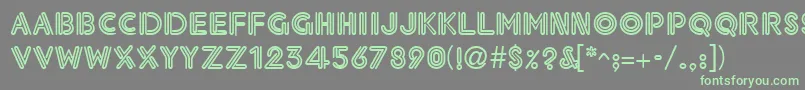 NeonthickRegular Font – Green Fonts on Gray Background