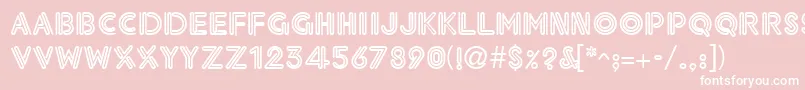 NeonthickRegular Font – White Fonts on Pink Background