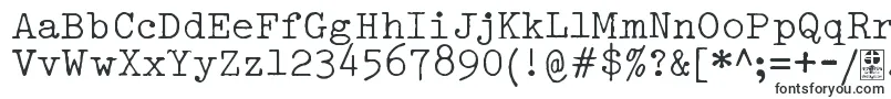 TypowriterDistressedDemo-fontti – fontit Keittiö