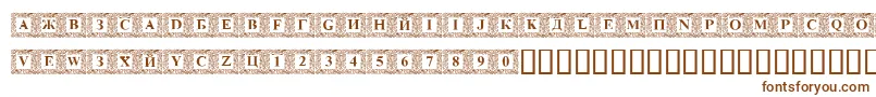 DsinitialsNormal Font – Brown Fonts on White Background