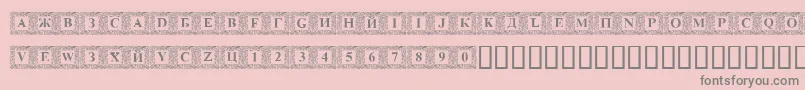 DsinitialsNormal Font – Gray Fonts on Pink Background