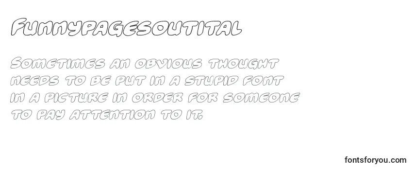 Review of the Funnypagesoutital Font