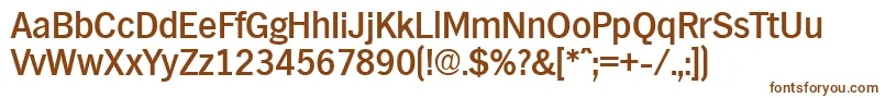 HamburgMedium Font – Brown Fonts on White Background