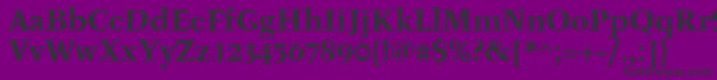 TyfaitcTtРџРѕР»СѓР¶РёСЂРЅС‹Р№-Schriftart – Schwarze Schriften auf violettem Hintergrund