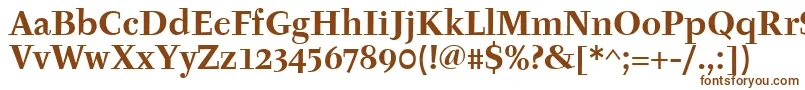 TyfaitcTtРџРѕР»СѓР¶РёСЂРЅС‹Р№ Font – Brown Fonts on White Background