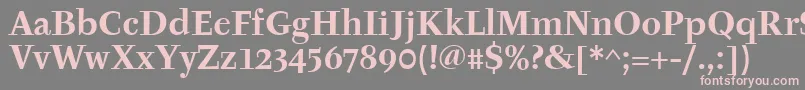 TyfaitcTtРџРѕР»СѓР¶РёСЂРЅС‹Р№ Font – Pink Fonts on Gray Background