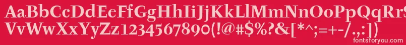 Шрифт TyfaitcTtРџРѕР»СѓР¶РёСЂРЅС‹Р№ – розовые шрифты на красном фоне