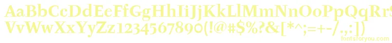 TyfaitcTtРџРѕР»СѓР¶РёСЂРЅС‹Р№ Font – Yellow Fonts on White Background