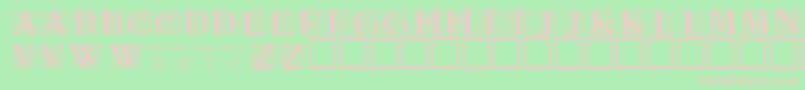 Zallman Font – Pink Fonts on Green Background