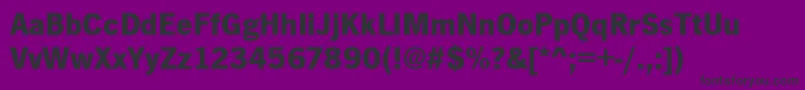 Шрифт NewsgottBold – чёрные шрифты на фиолетовом фоне