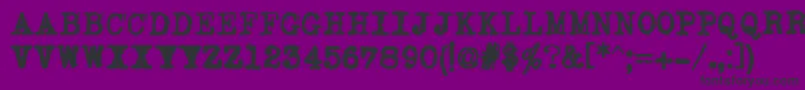 JoeCapsUnderwood Font – Black Fonts on Purple Background