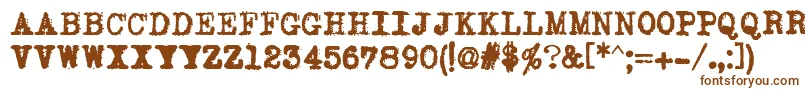 JoeCapsUnderwood Font – Brown Fonts on White Background