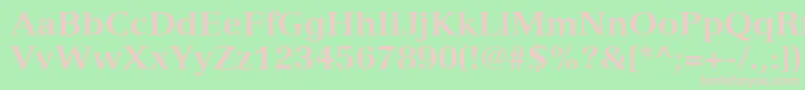 VersaillesLt75Bold Font – Pink Fonts on Green Background