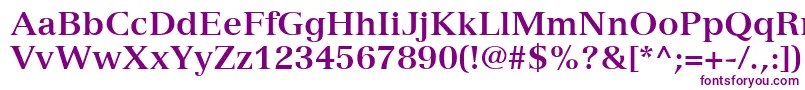 VersaillesLt75Bold Font – Purple Fonts on White Background