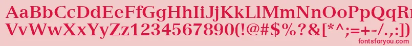 fuente VersaillesLt75Bold – Fuentes Rojas Sobre Fondo Rosa