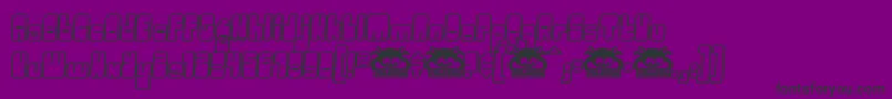 Oggle ffy Font – Black Fonts on Purple Background