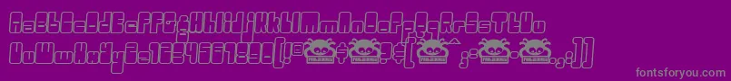 Oggle ffy Font – Gray Fonts on Purple Background