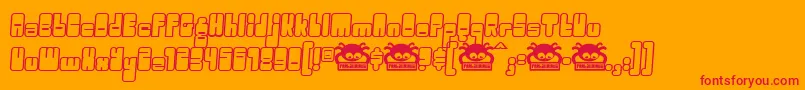 fuente Oggle ffy – Fuentes Rojas Sobre Fondo Naranja