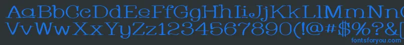 Whacuw ffy Font – Blue Fonts on Black Background