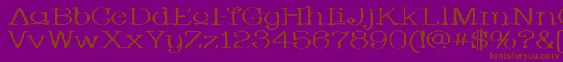 Whacuw ffy Font – Brown Fonts on Purple Background