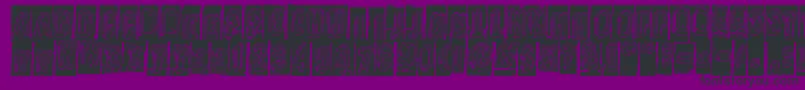 Oravanpyora Font – Black Fonts on Purple Background