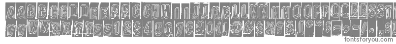 Oravanpyora Font – Gray Fonts on White Background