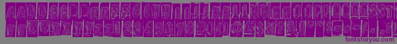 Oravanpyora Font – Purple Fonts on Gray Background