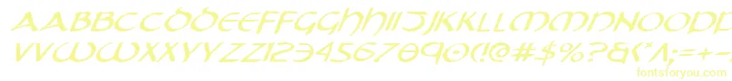 Weitere Informationen zur TristramExpandedItalic-Schriftart TristramExpandedItalic-Schriftart – Gelbe Schriften
