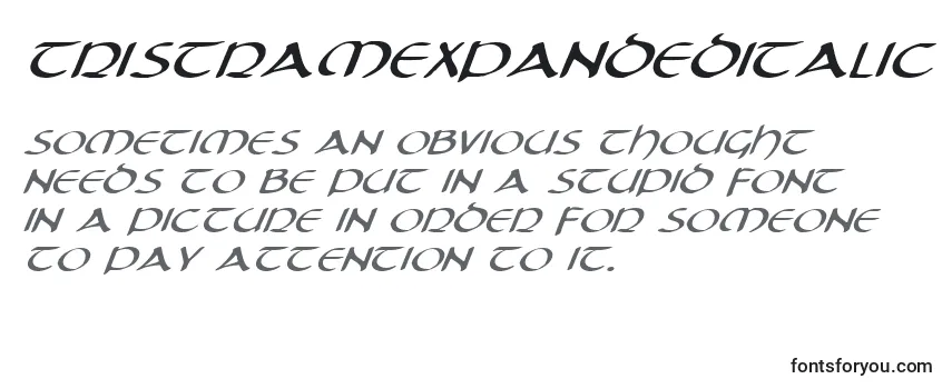 TristramExpandedItalic Font