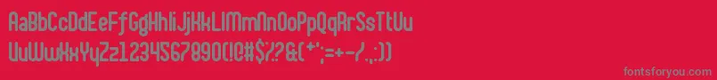 ShakeYourPlums Font – Gray Fonts on Red Background