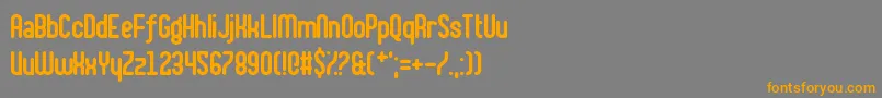 ShakeYourPlums Font – Orange Fonts on Gray Background