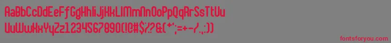 ShakeYourPlums Font – Red Fonts on Gray Background