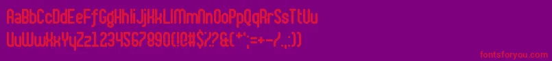 ShakeYourPlums Font – Red Fonts on Purple Background