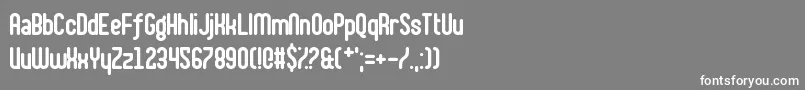 ShakeYourPlums Font – White Fonts on Gray Background