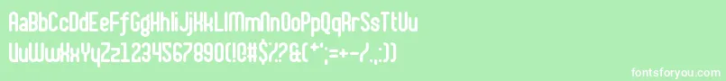 ShakeYourPlums Font – White Fonts on Green Background