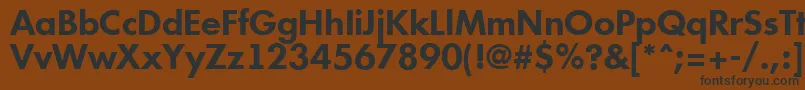 AFuturicabsBold Font – Black Fonts on Brown Background