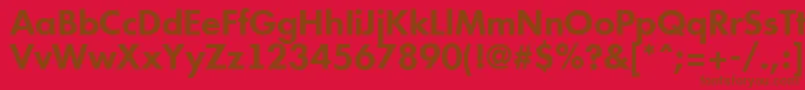 AFuturicabsBold Font – Brown Fonts on Red Background