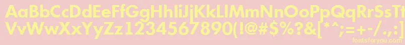AFuturicabsBold Font – Yellow Fonts on Pink Background