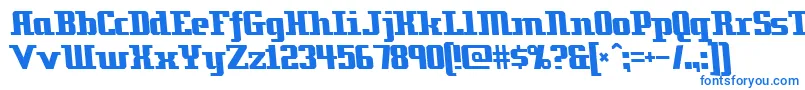 Zenith ffy Font – Blue Fonts on White Background