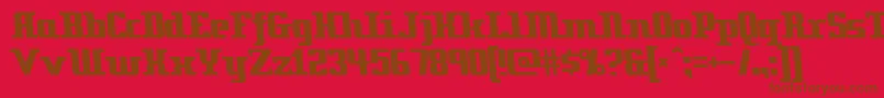 Zenith ffy Font – Brown Fonts on Red Background