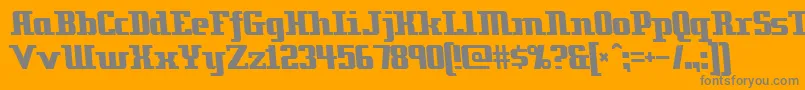 Zenith ffy Font – Gray Fonts on Orange Background