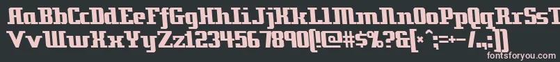Zenith ffy Font – Pink Fonts on Black Background