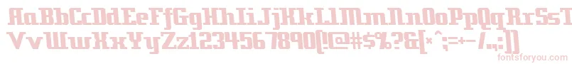 Zenith ffy-Schriftart – Rosa Schriften auf weißem Hintergrund