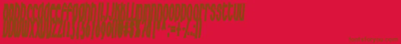 Шрифт Milkfres – коричневые шрифты на красном фоне